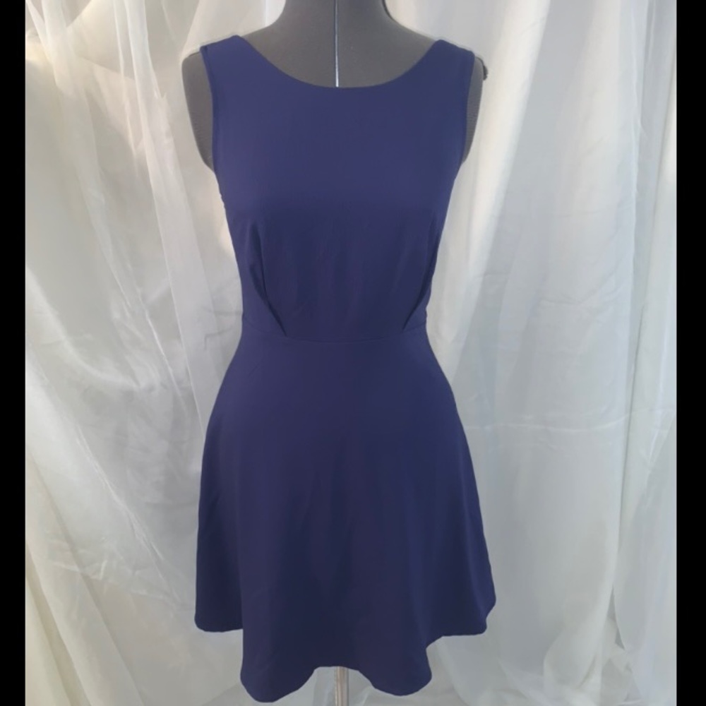 Purple Forever 21 Mini Dress with Lace Details